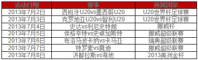 大发体育2013年7月优惠汇总