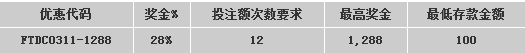 金宝博188BET开户奖金￥1288 再度奉送